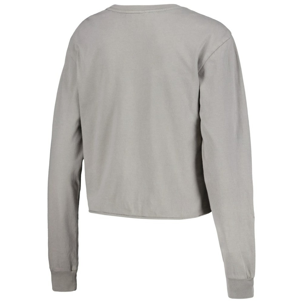 San Francisco Giants The Wild Collective Women's Cropped Long Sleeve T-Shirt - Gray