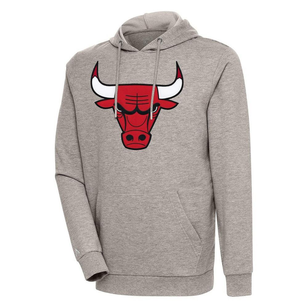 Chicago Bulls Antigua Action Pullover Hoodie sale - Oatmeal on sale