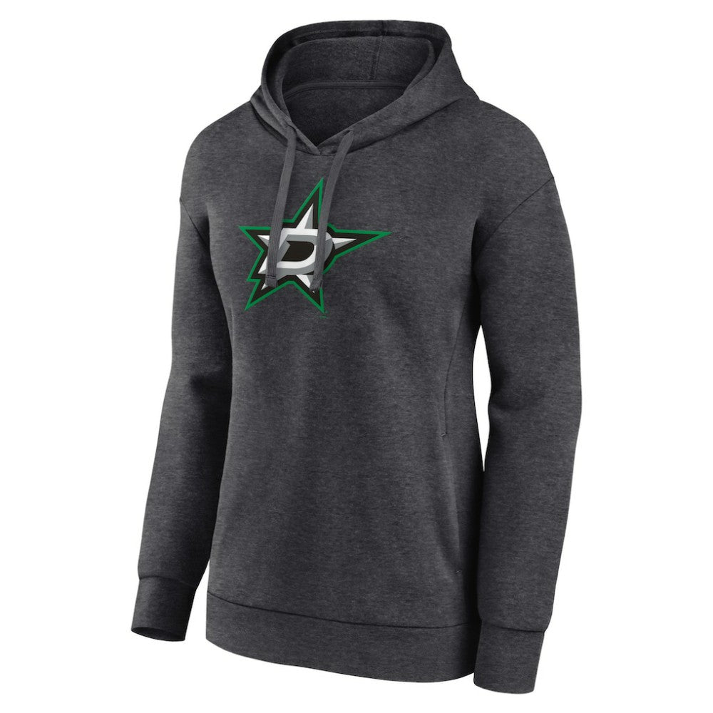Dallas Stars Women's Primary Logo Pullover Hoodie Charcoal