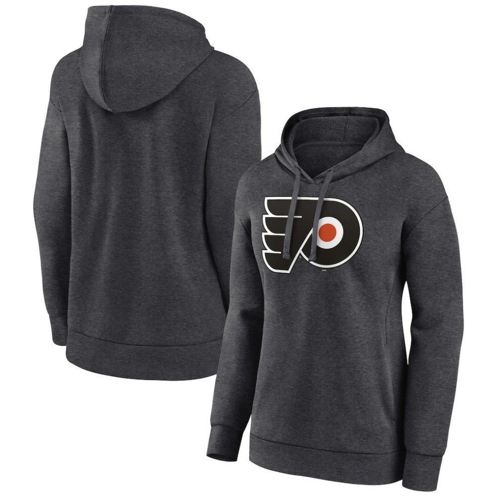 Philadelphia Flyers Women's Primary Logo Pullover Hoodie Charcoal