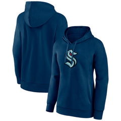 Seattle Kraken Women's Primary Logo Pullover Hoodie Deep Sea Blue
