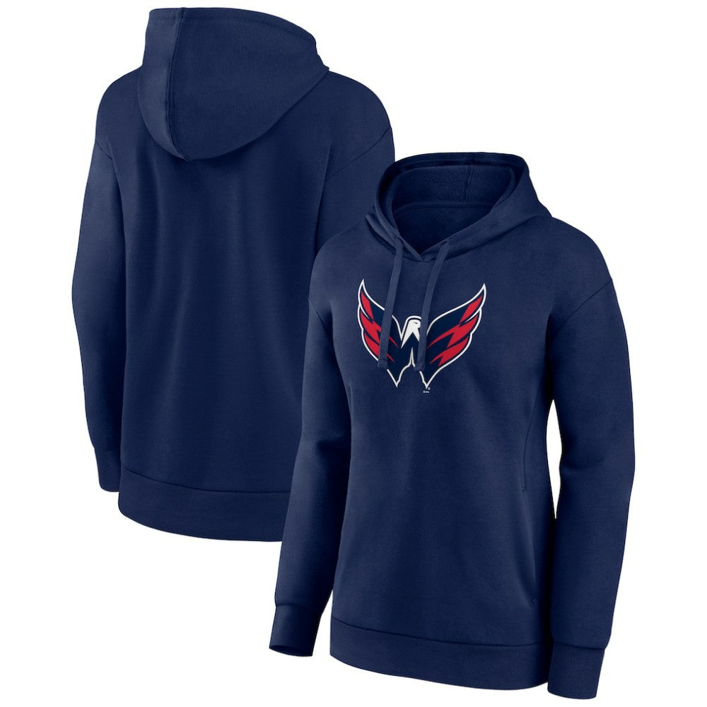 Washington Capitals Women's Primary Logo Pullover Hoodie Navy