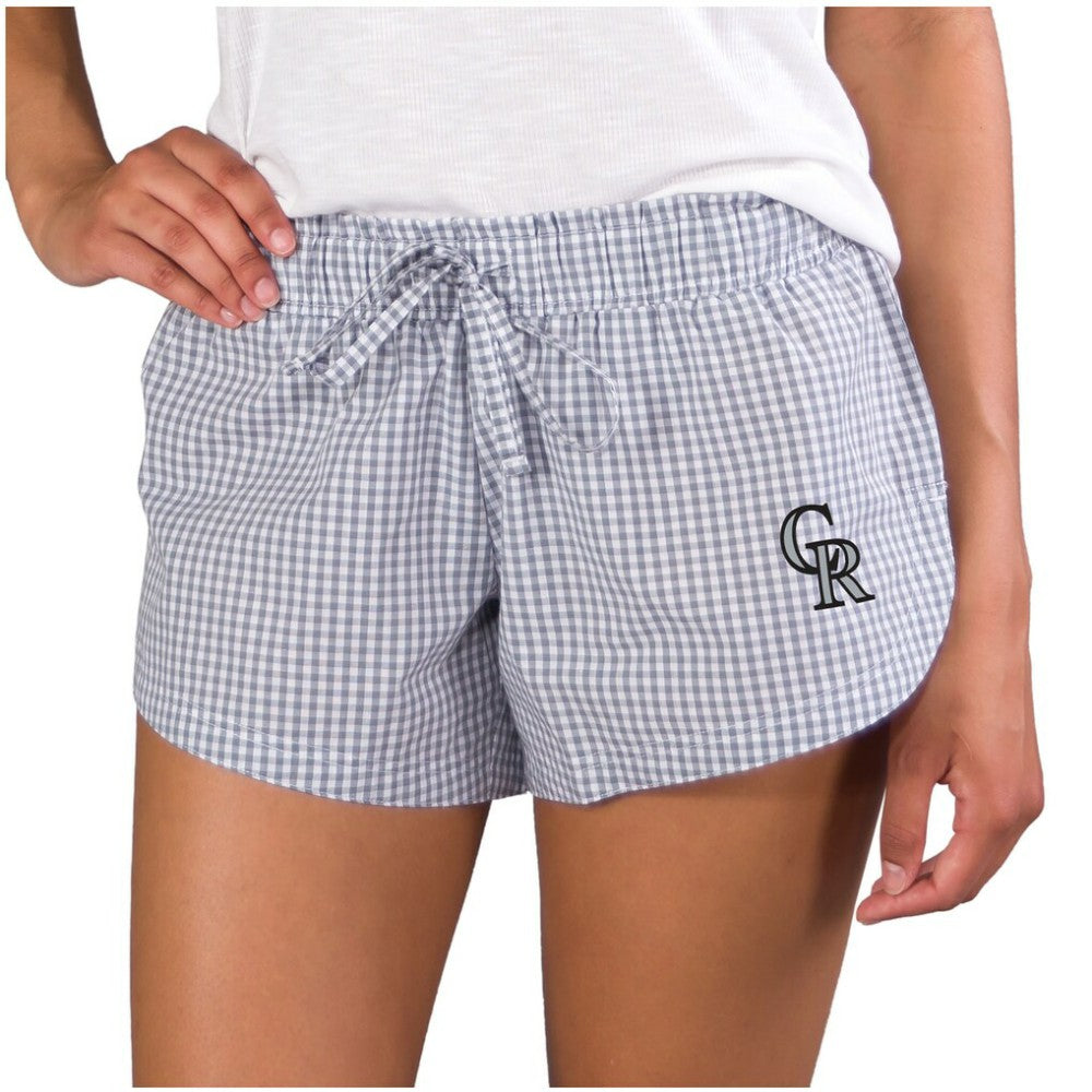 Colorado Rockies Concepts Sport Women's Tradition Woven Shorts - Gray