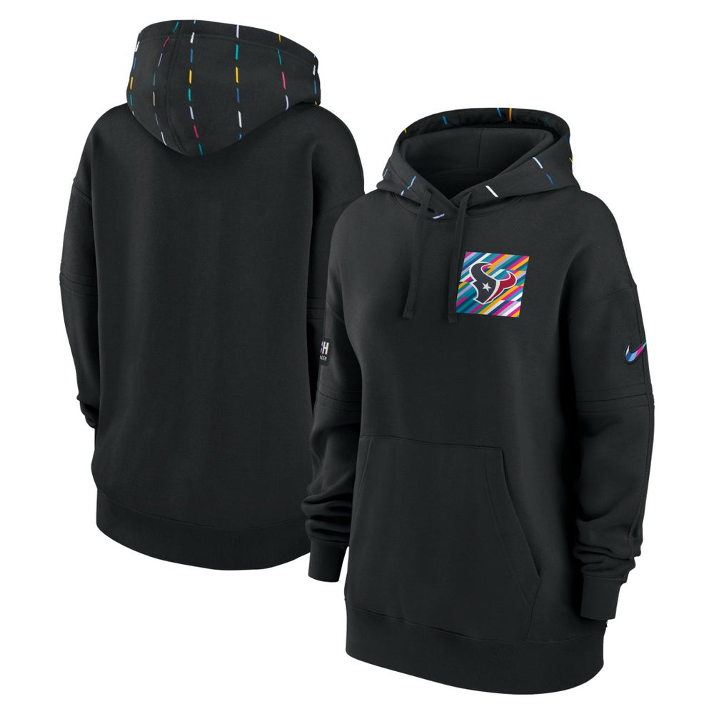 Houston Texans Women's 2023 NFL Crucial Catch Club Pullover Hoodie - Black | Nike discount