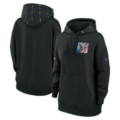 Houston Texans Women's 2023 NFL Crucial Catch Club Pullover Hoodie - Black | Nike discount