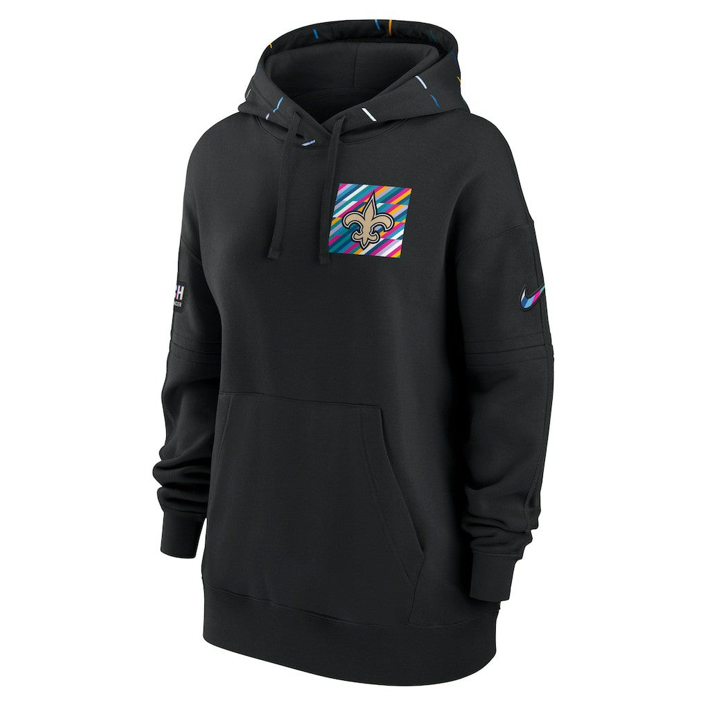 New Orleans Saints Women's 2023 NFL Crucial Catch Club Pullover Hoodie - Black | Nike outlet