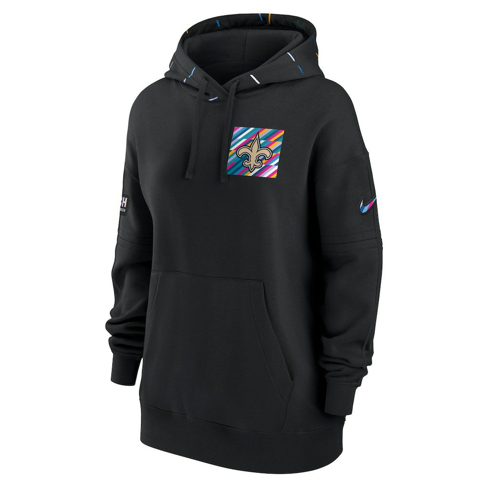 New Orleans Saints Women's 2023 NFL Crucial Catch Club Pullover Hoodie - Black | Nike outlet