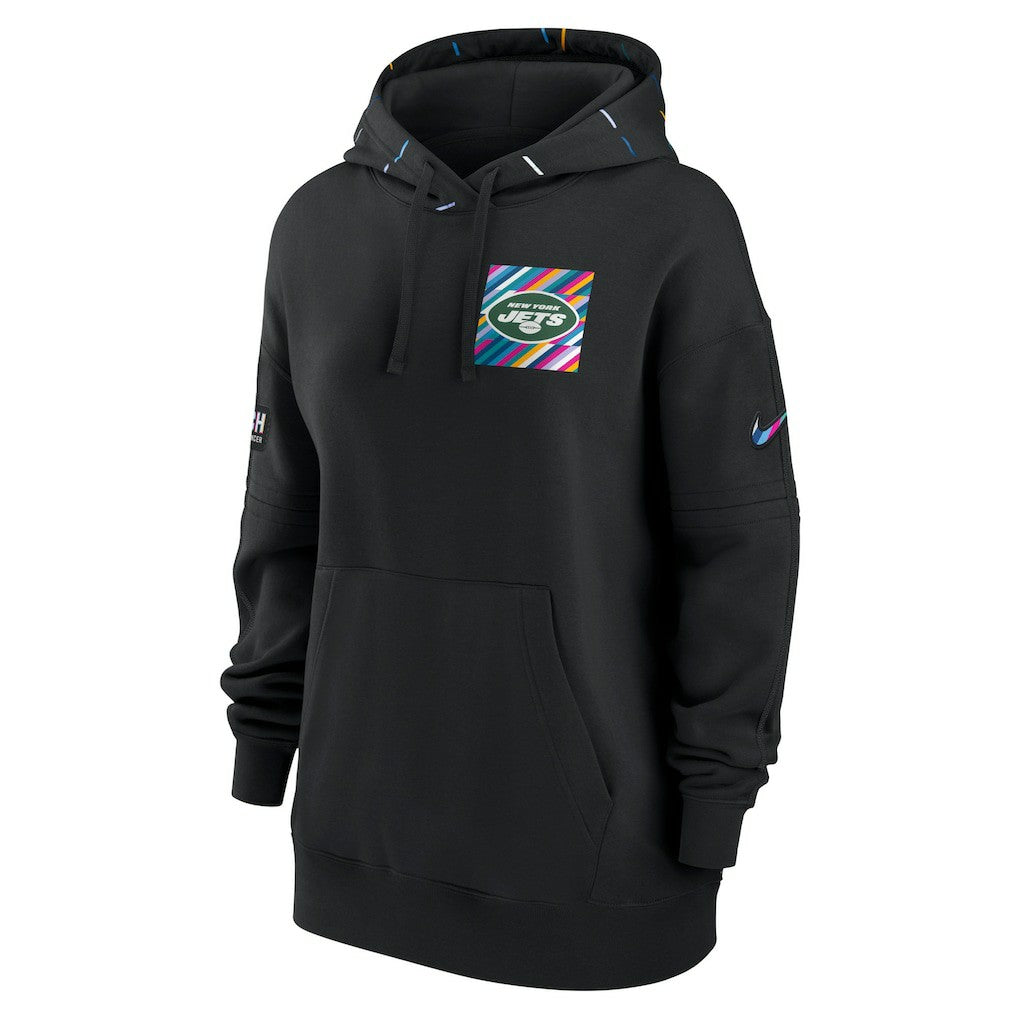 New York Jets Women's 2023 NFL Crucial Catch Club Pullover Hoodie - Black | Nike discount