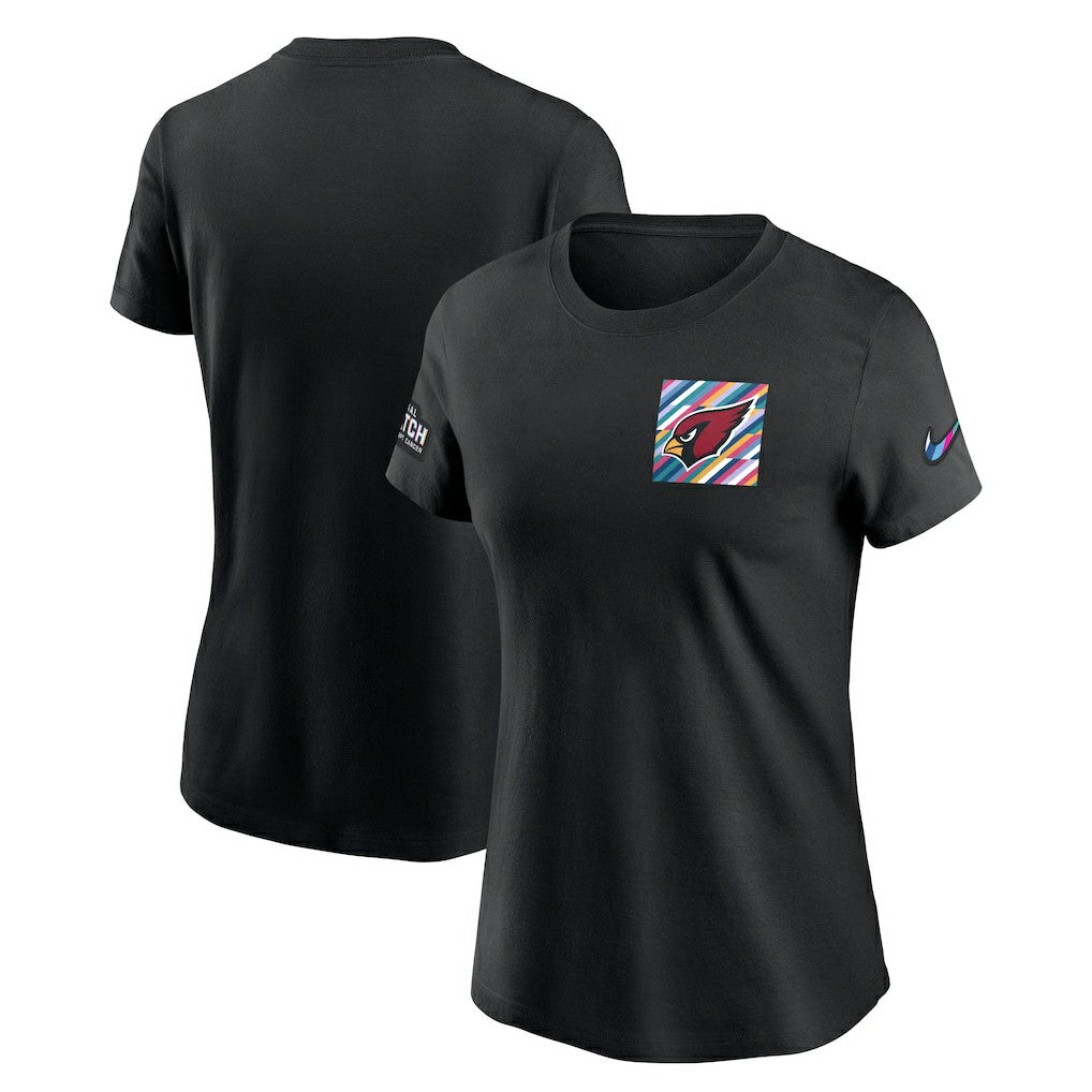 Arizona Cardinals Women's Crucial Catch Sideline Tri-Blend T-Shirt - Black | Nike for sale