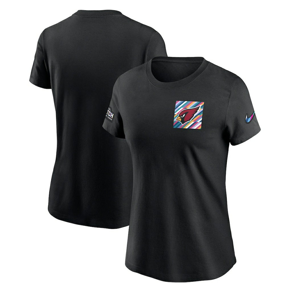Arizona Cardinals Women's Crucial Catch Sideline Tri-Blend T-Shirt - Black | Nike for sale