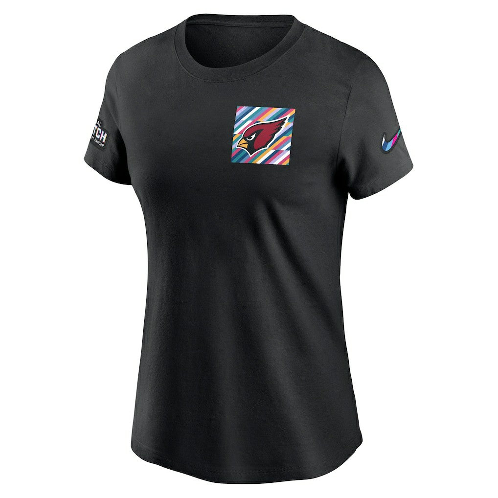 Arizona Cardinals Women's Crucial Catch Sideline Tri-Blend T-Shirt - Black | Nike for sale