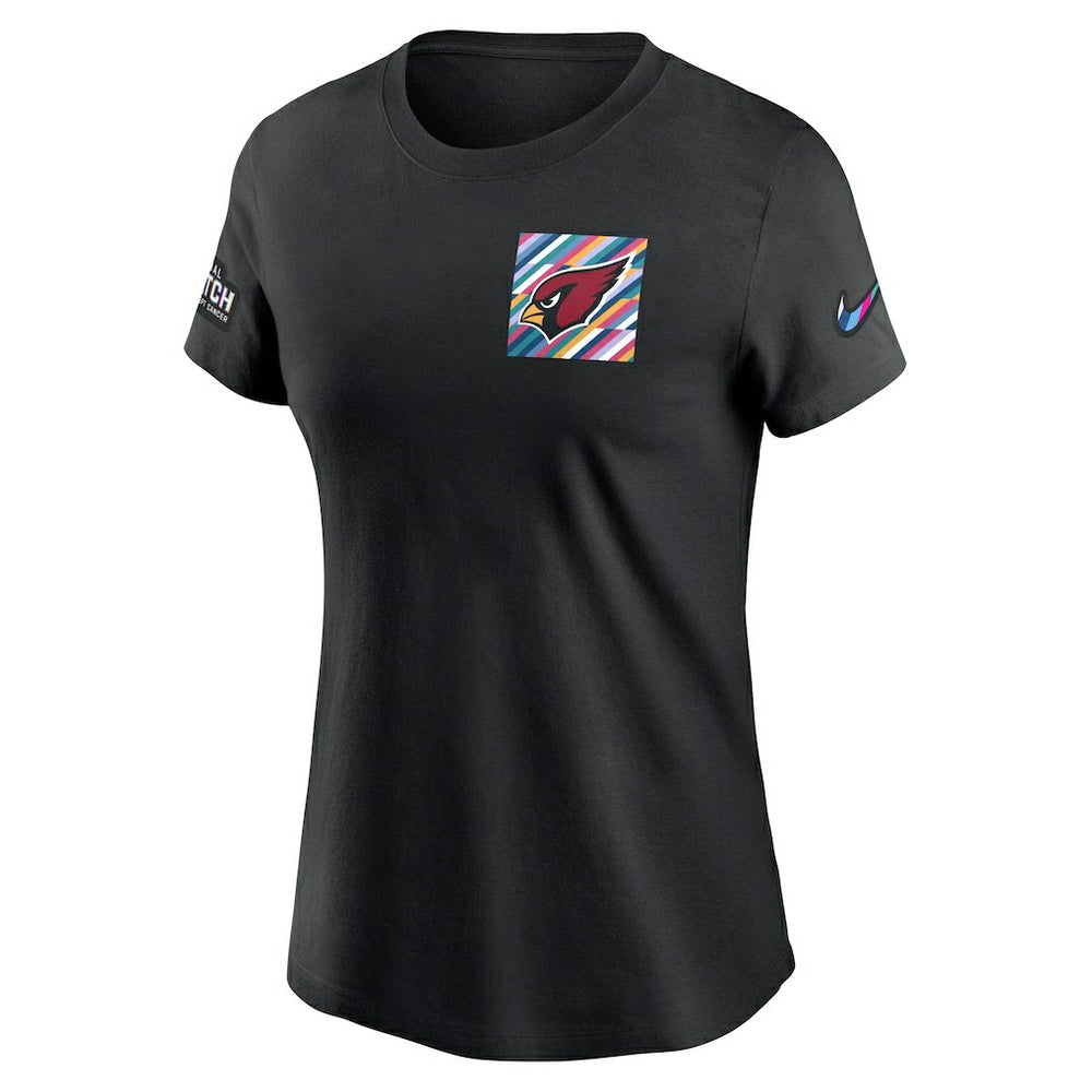 Arizona Cardinals Women's Crucial Catch Sideline Tri-Blend T-Shirt - Black | Nike for sale