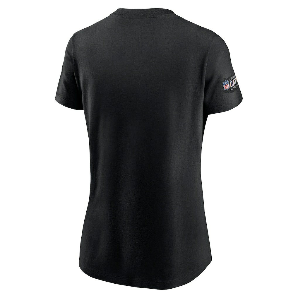 Carolina Panthers Women's Crucial Catch Sideline Tri-Blend T-Shirt - Black | Nike sale