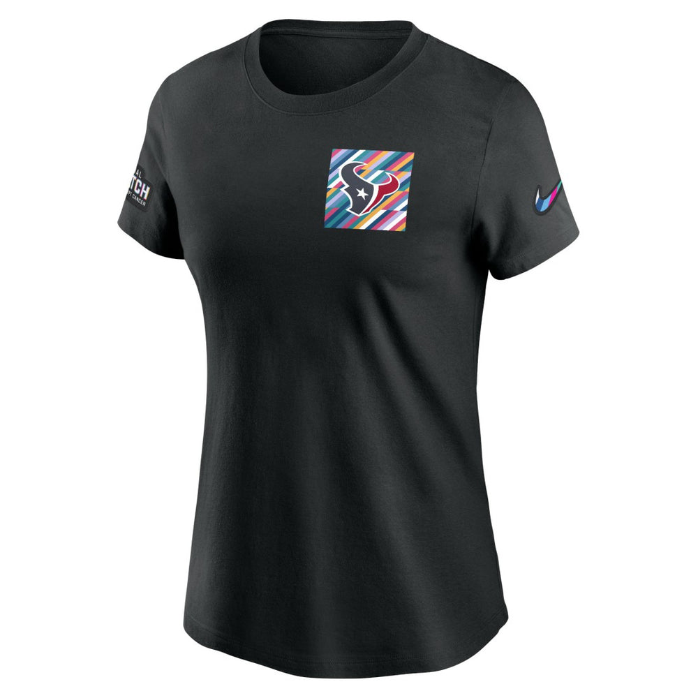 Houston Texans Women's Crucial Catch Sideline Tri-Blend T-Shirt - Black | Nike outlet