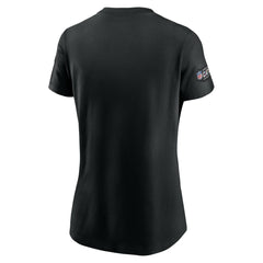 Houston Texans Women's Crucial Catch Sideline Tri-Blend T-Shirt - Black | Nike outlet