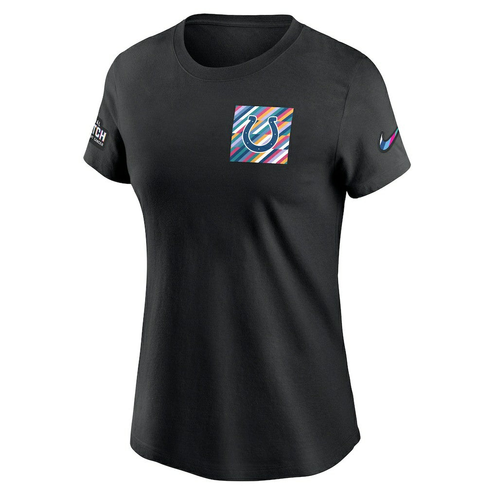 Indianapolis Colts Women's Crucial Catch Sideline Tri-Blend T-Shirt - Black | Nike outlet