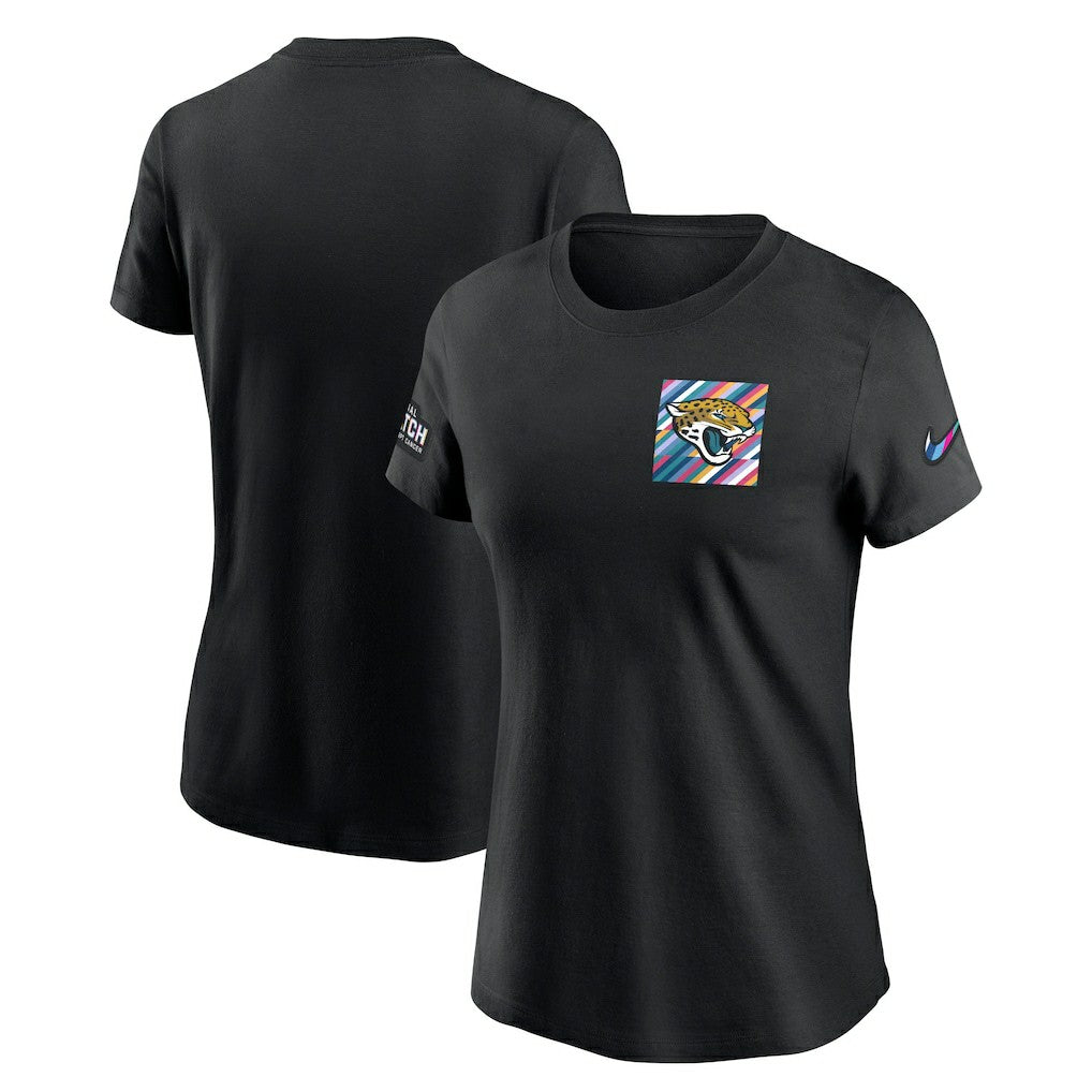 Jacksonville Jaguars Women's Crucial Catch Sideline Tri-Blend T-Shirt - Black | Nike on sale