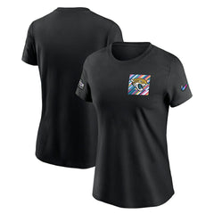 Jacksonville Jaguars Women's Crucial Catch Sideline Tri-Blend T-Shirt - Black | Nike on sale