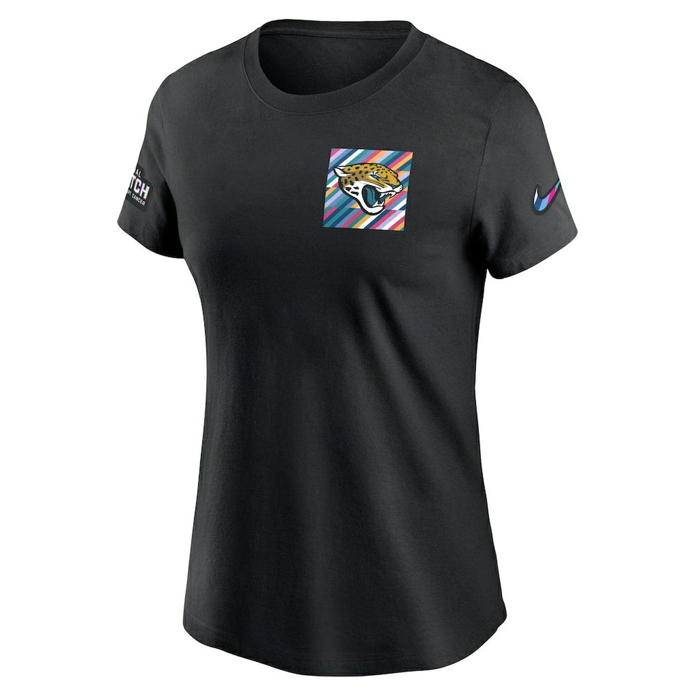 Jacksonville Jaguars Women's Crucial Catch Sideline Tri-Blend T-Shirt - Black | Nike on sale