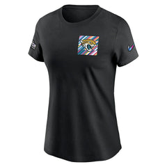 Jacksonville Jaguars Women's Crucial Catch Sideline Tri-Blend T-Shirt - Black | Nike on sale