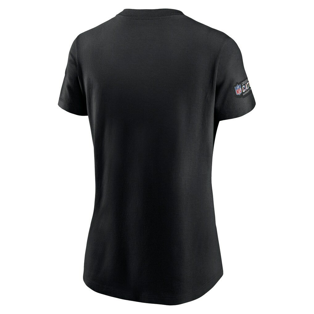 Jacksonville Jaguars Women's Crucial Catch Sideline Tri-Blend T-Shirt - Black | Nike on sale