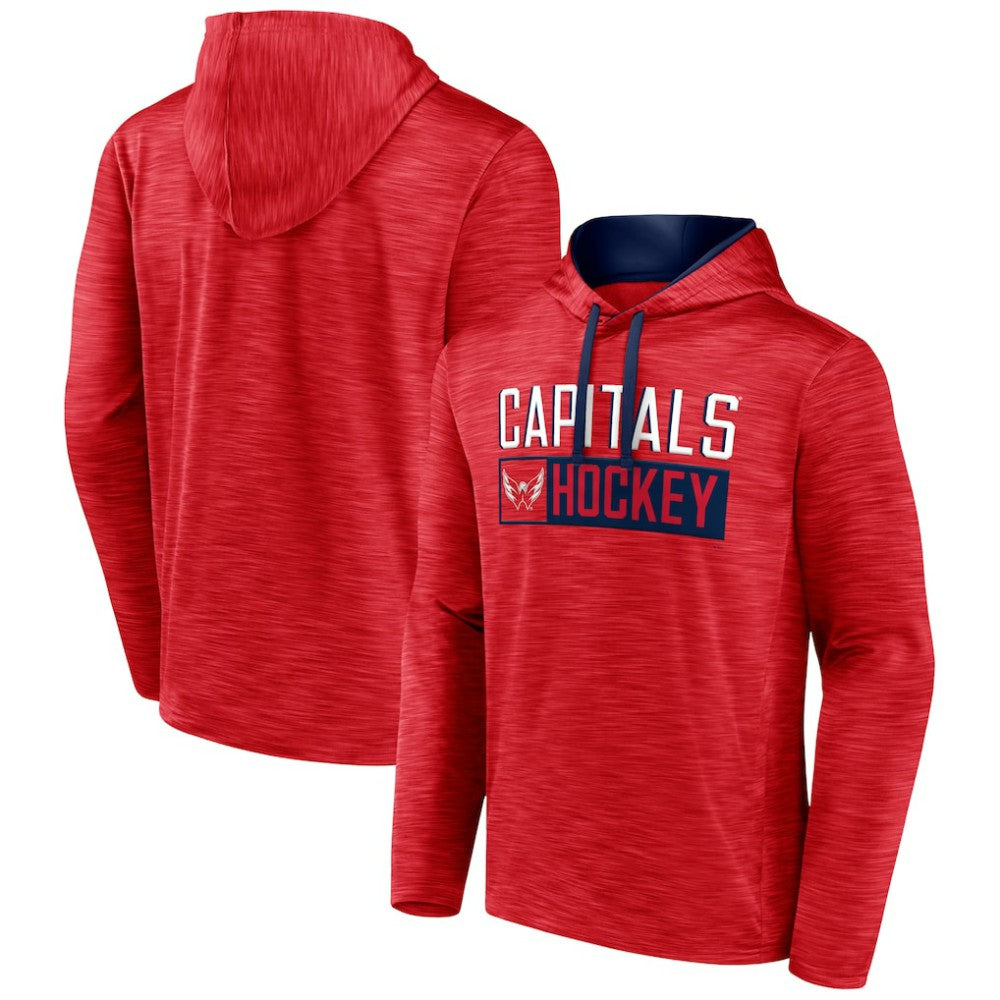 Washington Capitals Fanatics Close Shave Pullover Hoodie Heather Red