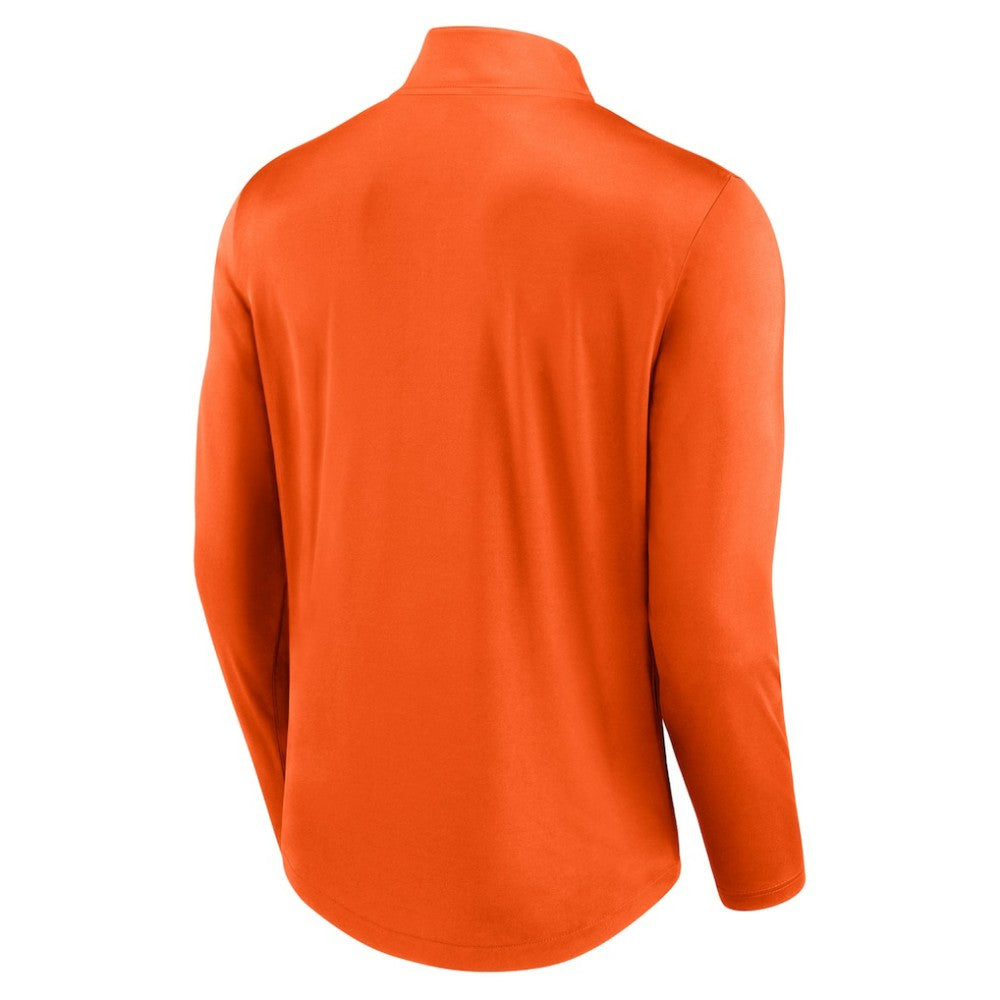 Philadelphia Flyers Fanatics Mock Neck Quarter-Zip Top Orange