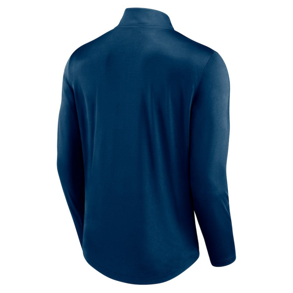 Seattle Kraken Fanatics Mock Neck Quarter-Zip Top Deep Sea Blue