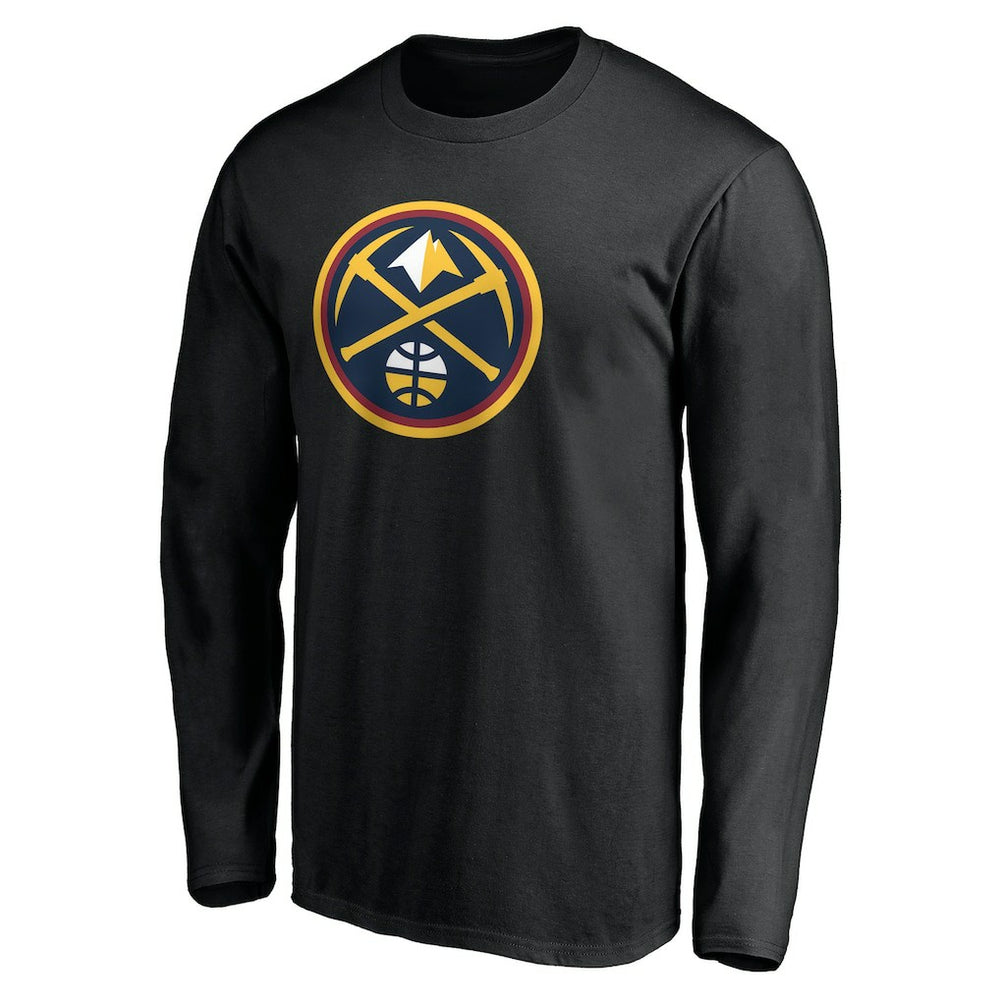 Denver Nuggets Primary Team Logo Long Sleeve T-Shirt sale - Black shop