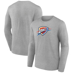 Oklahoma City Thunder Primary Team Logo Long Sleeve T-Shirt - Gray sale