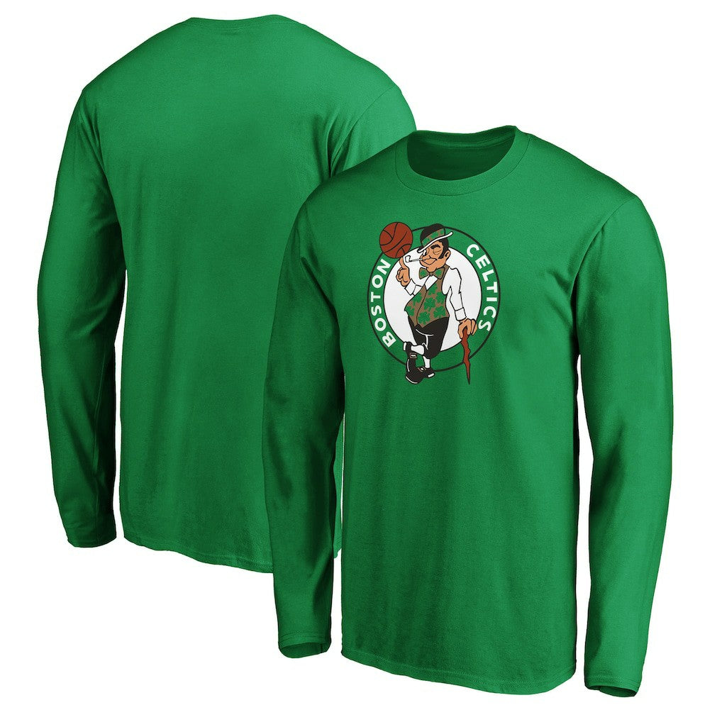 Boston Celtics Primary Team Logo Long Sleeve T-Shirt - Kelly Green shop