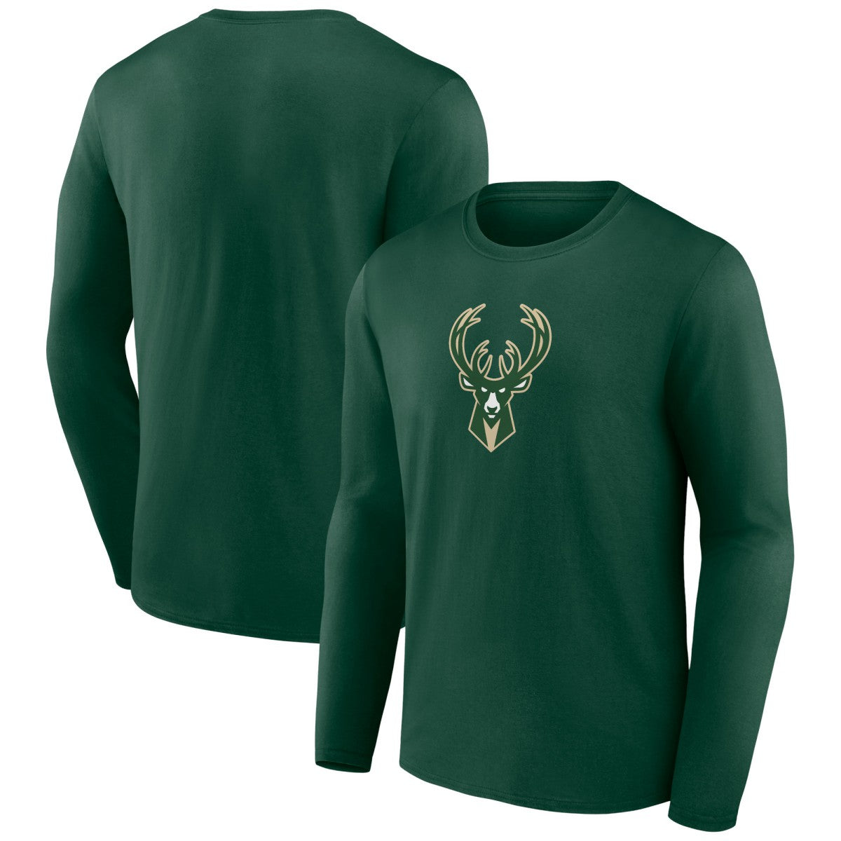 Milwaukee Bucks Primary Team Logo Long Sleeve T-Shirt - Hunter Green online
