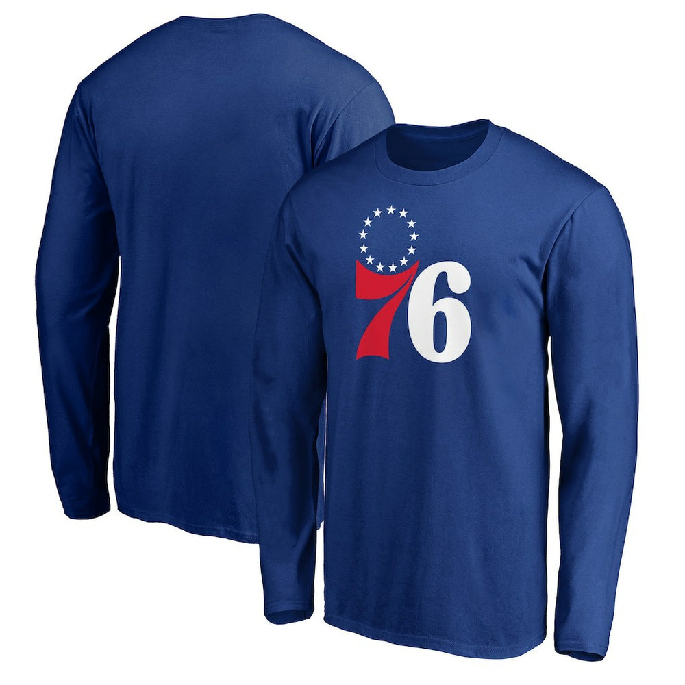 Philadelphia 76ers Primary Team Logo Long Sleeve T-Shirt - Royal shop