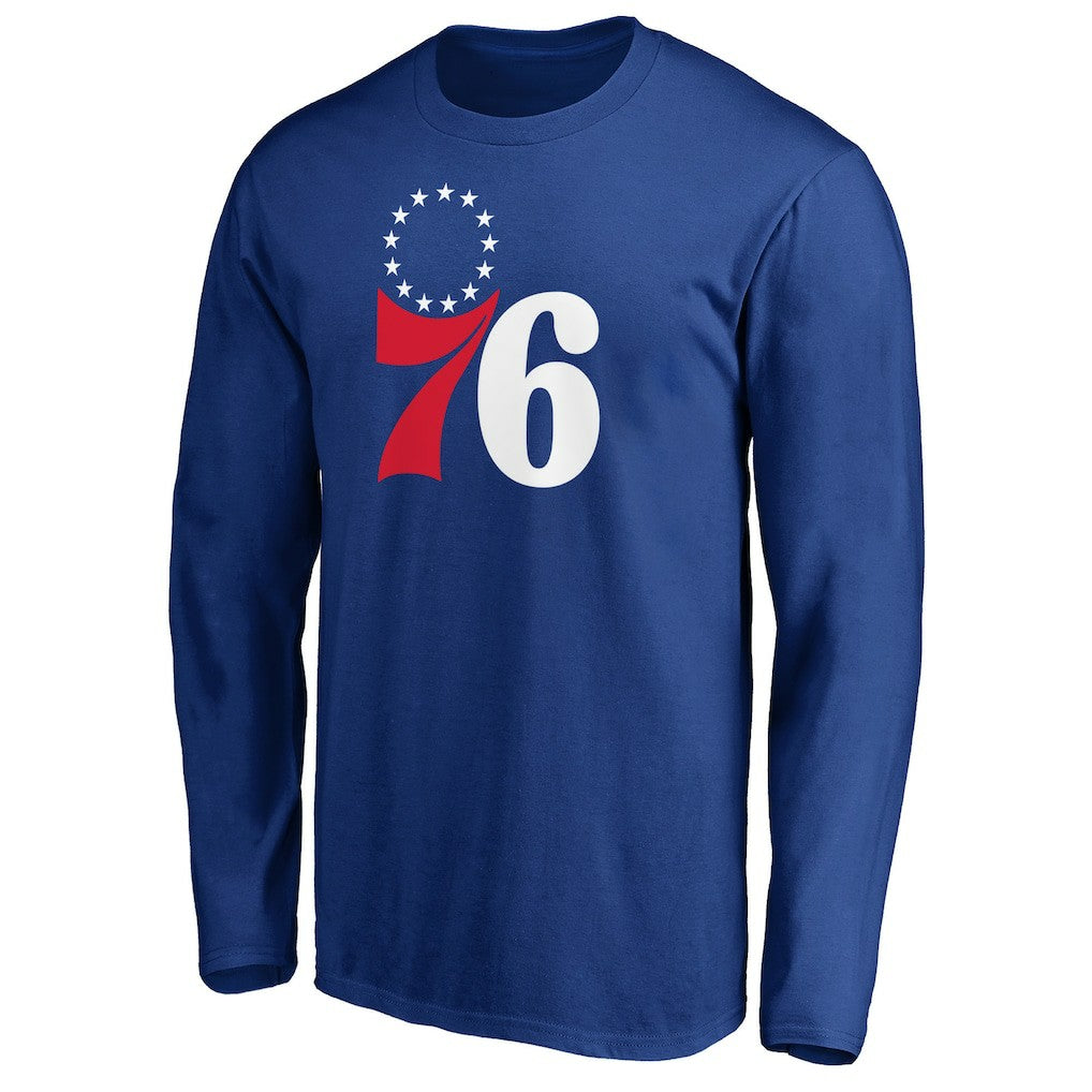 Philadelphia 76ers Primary Team Logo Long Sleeve T-Shirt - Royal shop