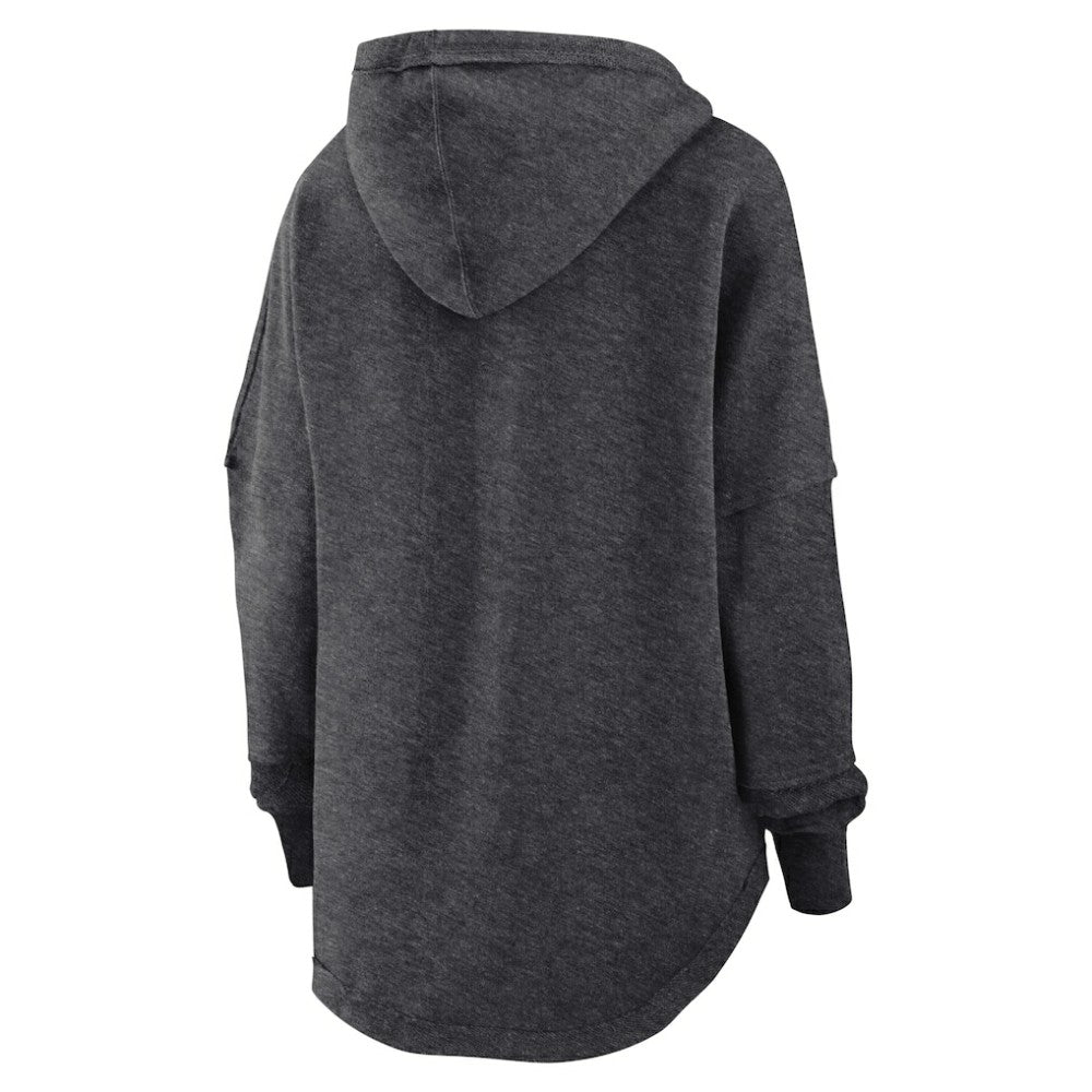 San Francisco Giants Women's Luxe Pullover Hoodie - Heather Charcoal