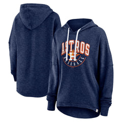Houston Astros Women's Luxe Pullover Hoodie - Heather Navy