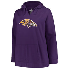 Lamar Jackson Baltimore Ravens Profile Women's Plus Size Player Name & Number Pullover Hoodie - Purple sale