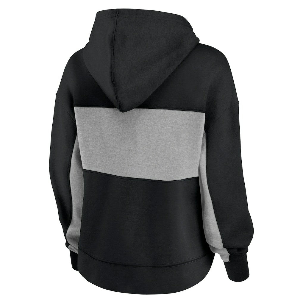 Carolina Panthers Women's Filled Stat Sheet Lighweight Modest Crop Hoodie - Black outlet