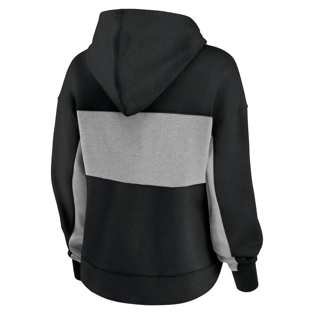 Carolina Panthers Women's Filled Stat Sheet Lighweight Modest Crop Hoodie - Black outlet