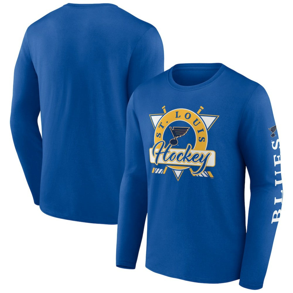 St. Louis Blues Fanatics Rinkside Long Sleeve T-Shirt Blue