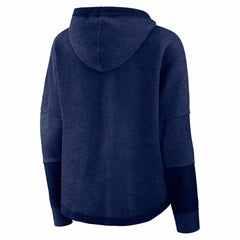 Tennessee Titans Women's Lightewight Modest Crop Lounge Helmet Arch Pullover Hoodie - Navy on sale