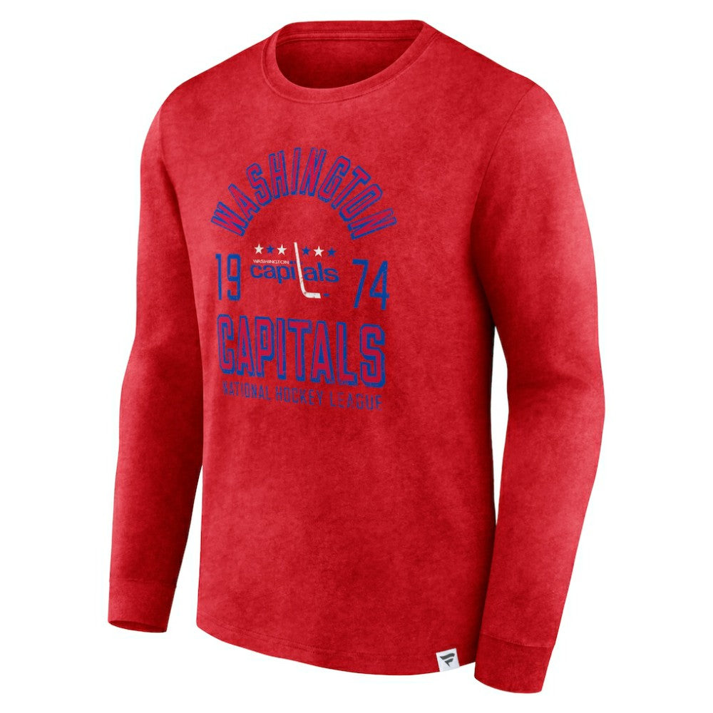 Washington Capitals Fanatics Keep The Zone Long Sleeve T-Shirt Heather Red