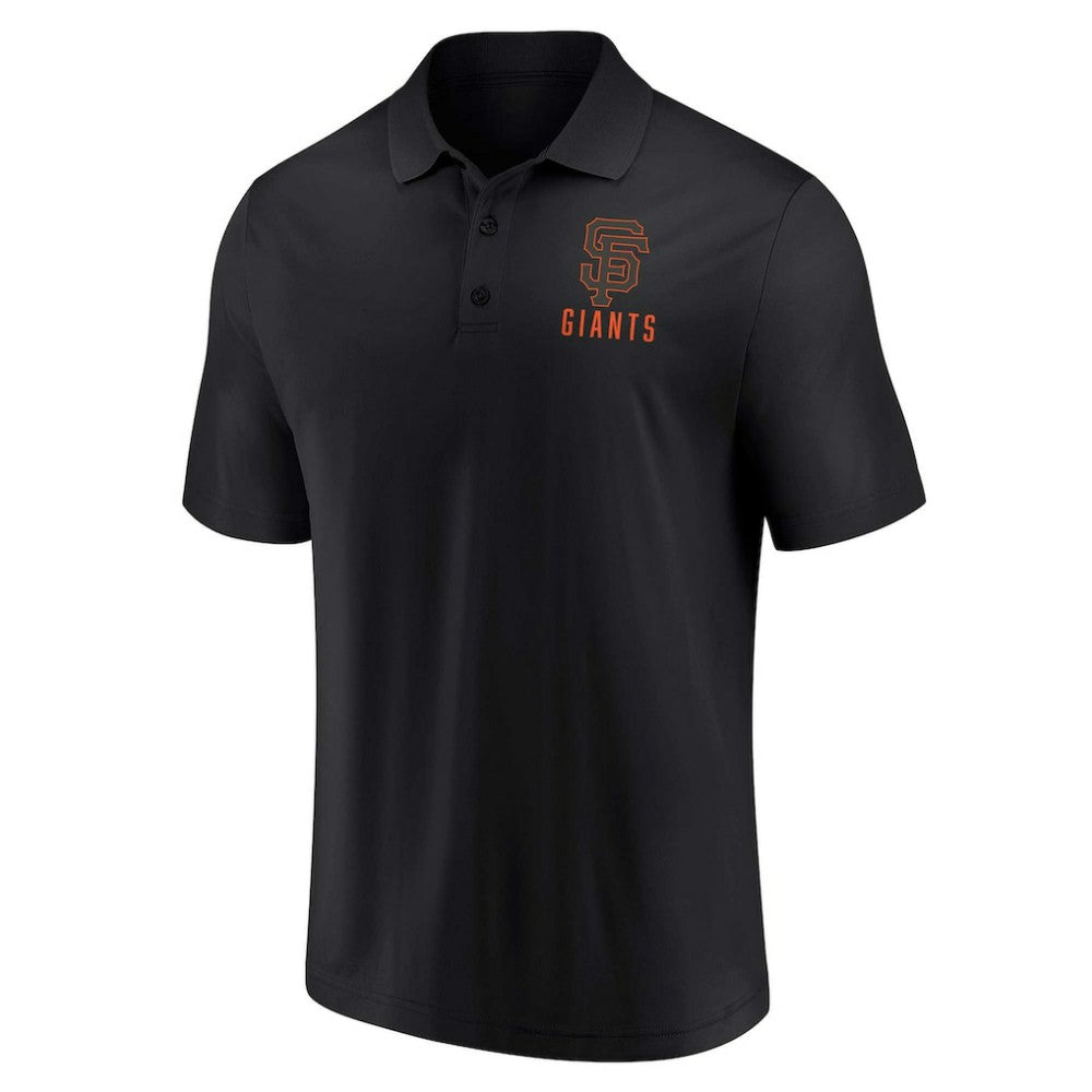 San Francisco Giants Two-Pack Logo Lockup Polo Set - Black/White