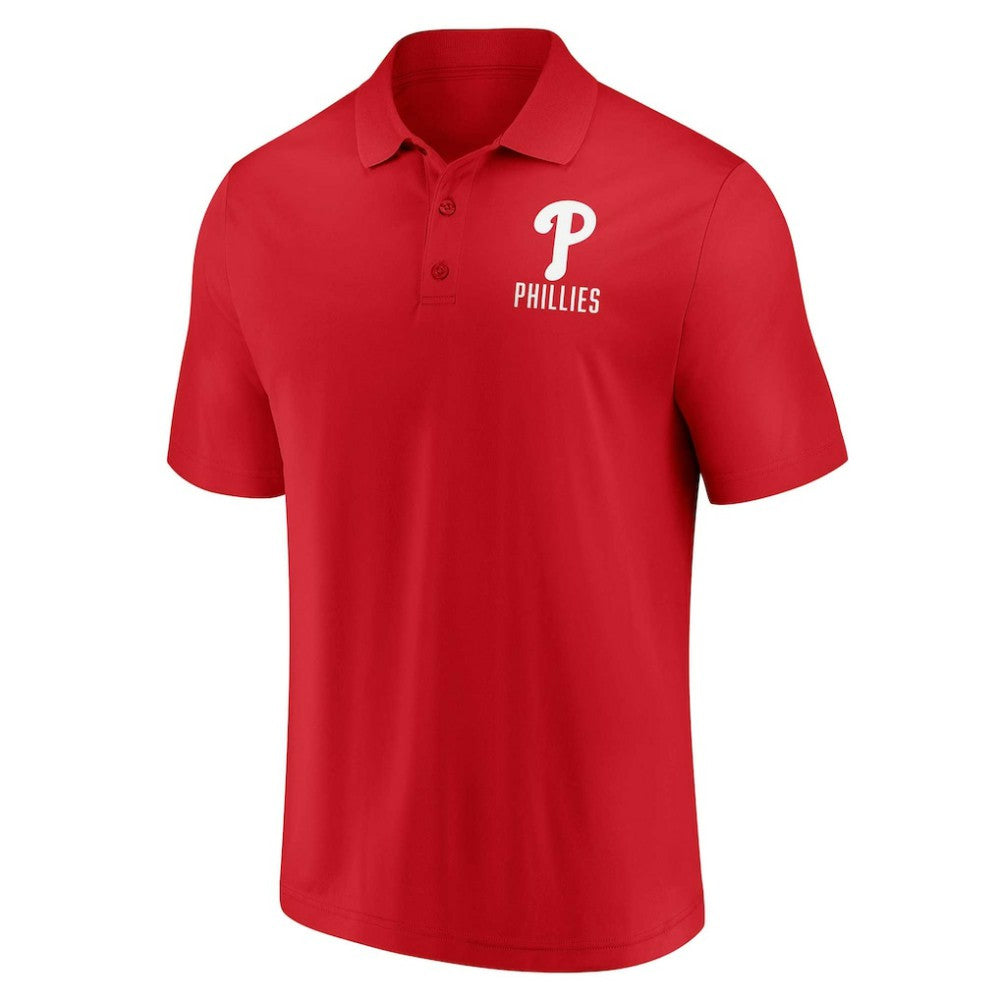 Philadelphia Phillies Two-Pack Logo Lockup Polo Set - Red/White