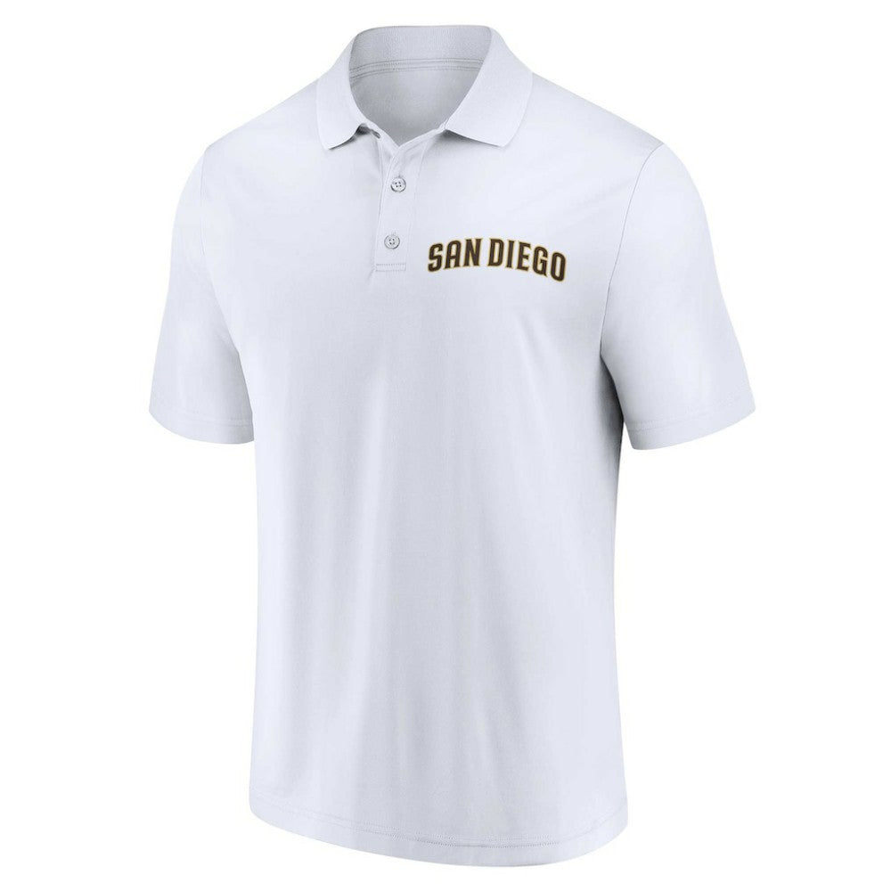 San Diego Padres Two-Pack Logo Lockup Polo Set - Brown/White