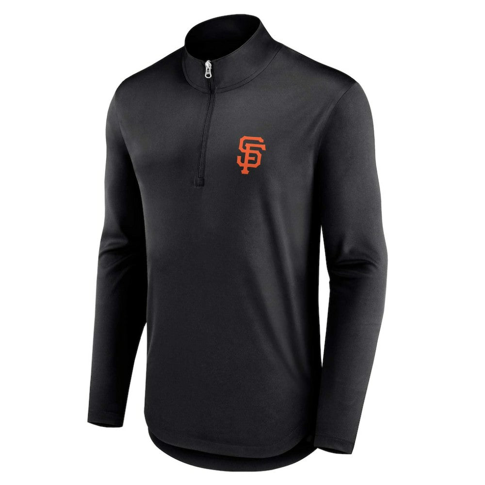 San Francisco Giants Quarterback Quarter-Zip Top - Black