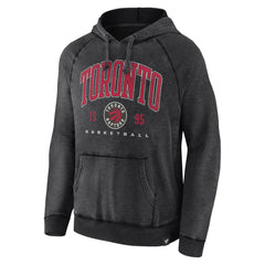 Toronto Raptors Foul Trouble Snow Wash Raglan Pullover Hoodie - Heather Charcoal | Fanatics sale