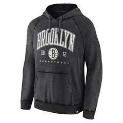 Brooklyn Nets Foul Trouble Snow Wash Raglan Pullover Hoodie - Heather Charcoal | Fanatics on sale