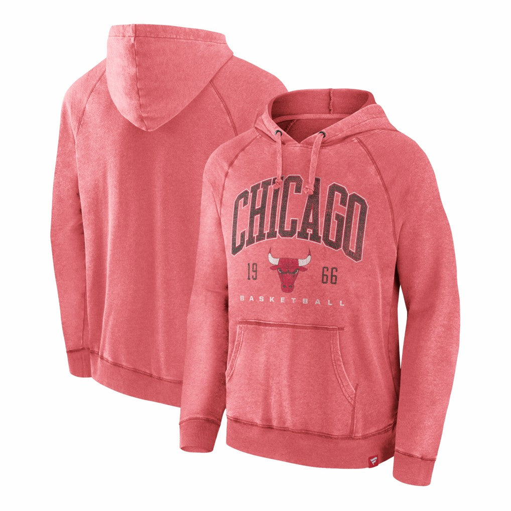 Chicago Bulls Foul Trouble Snow Wash Raglan Pullover Hoodie - Heather Red | Fanatics online