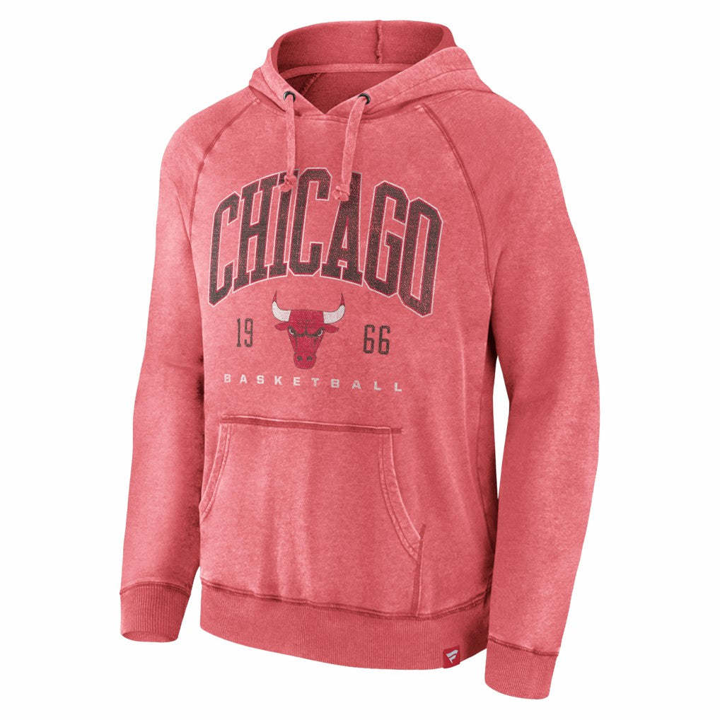 Chicago Bulls Foul Trouble Snow Wash Raglan Pullover Hoodie - Heather Red | Fanatics online